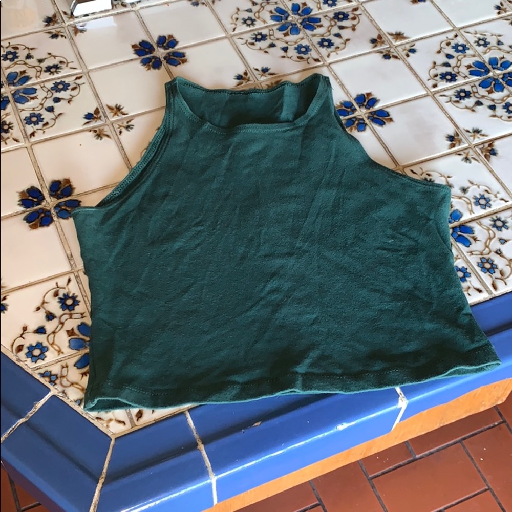 Sleeveless American Apparel crop tank